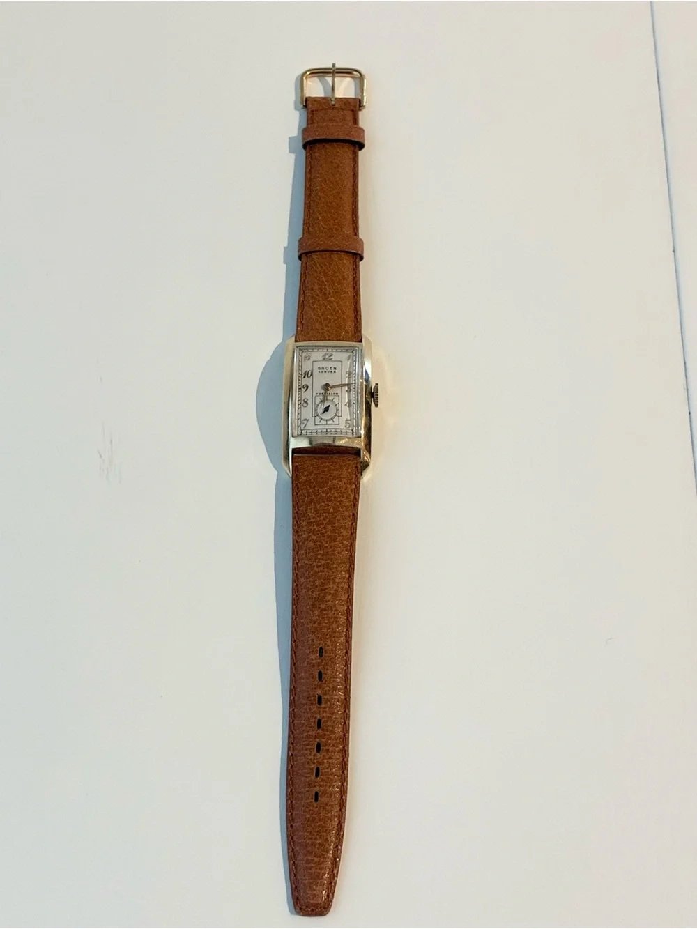 Gruen Curvex Precision 14k Gold Dress Watch